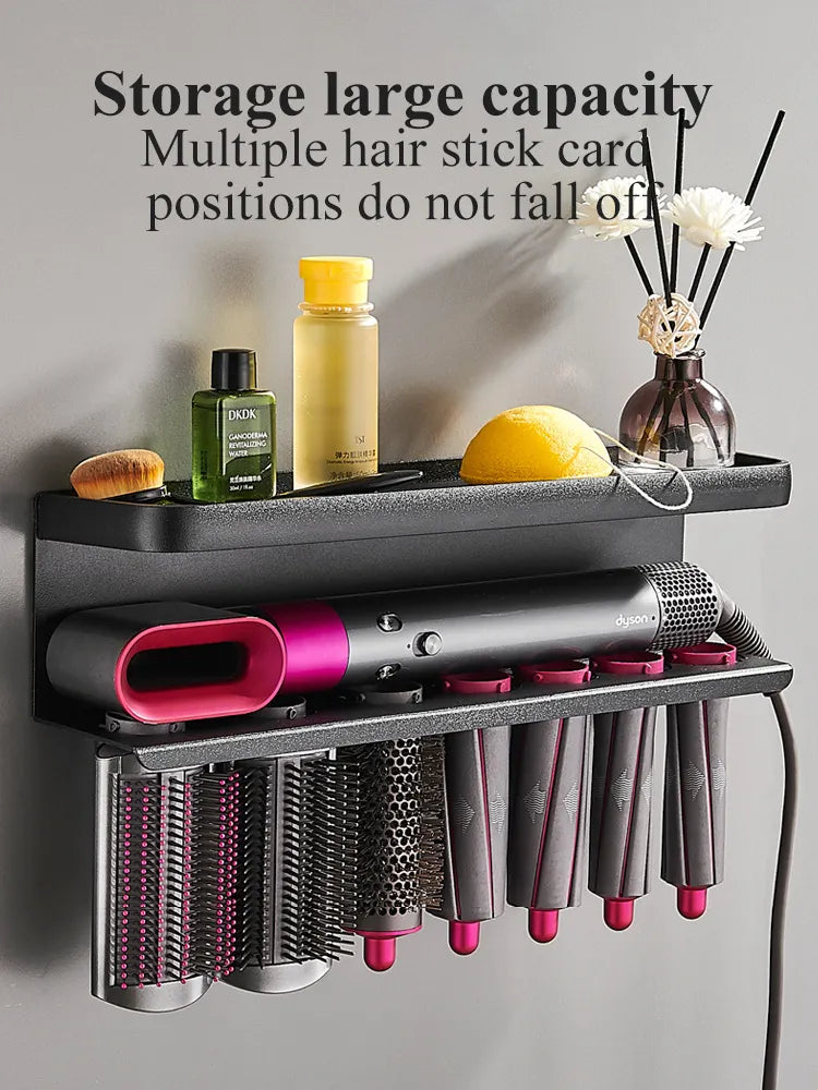 Hairdryer Holder Storage Rack