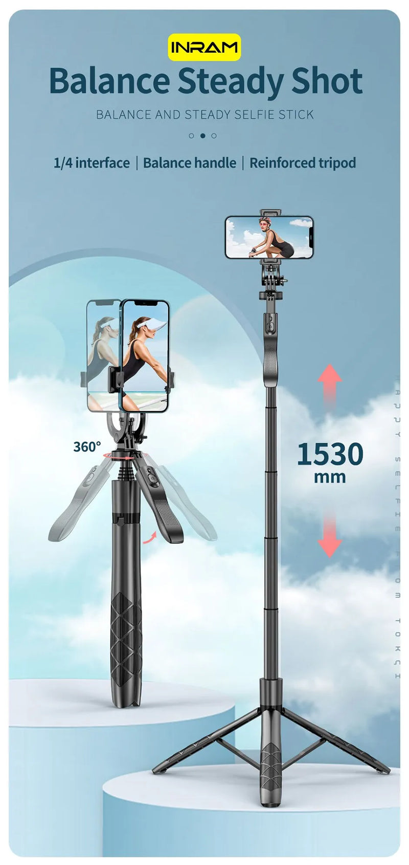 Wireless Selfie Stick & Stand