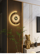 LED Wall Lamp With Clock