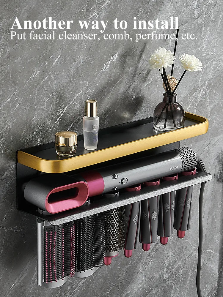 Hairdryer Holder Storage Rack